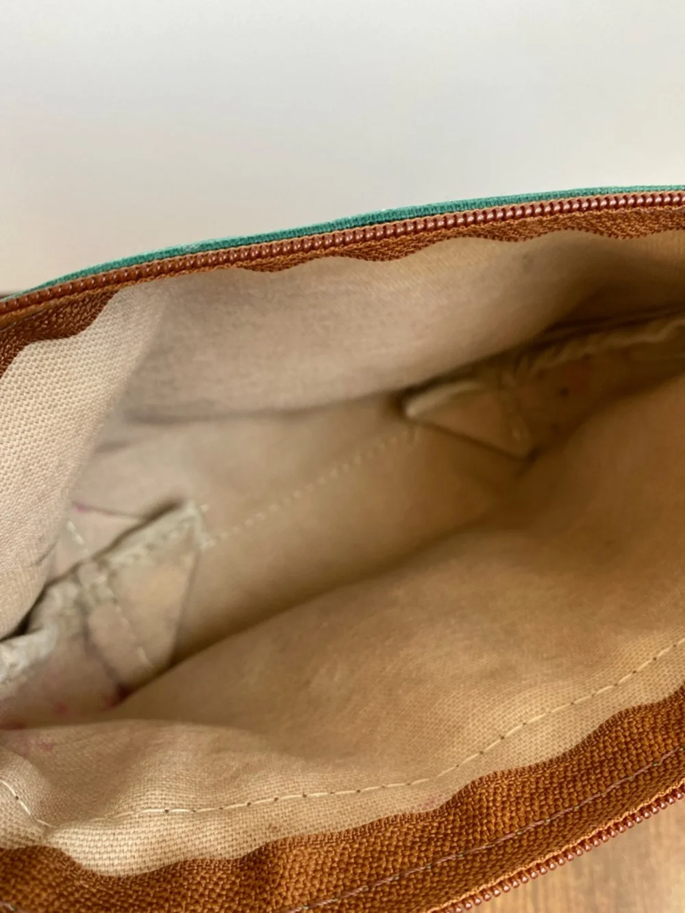 Manufacturers Golf Country Club Waxed Canvas Zippered Mini Field Bag 90s Preppy